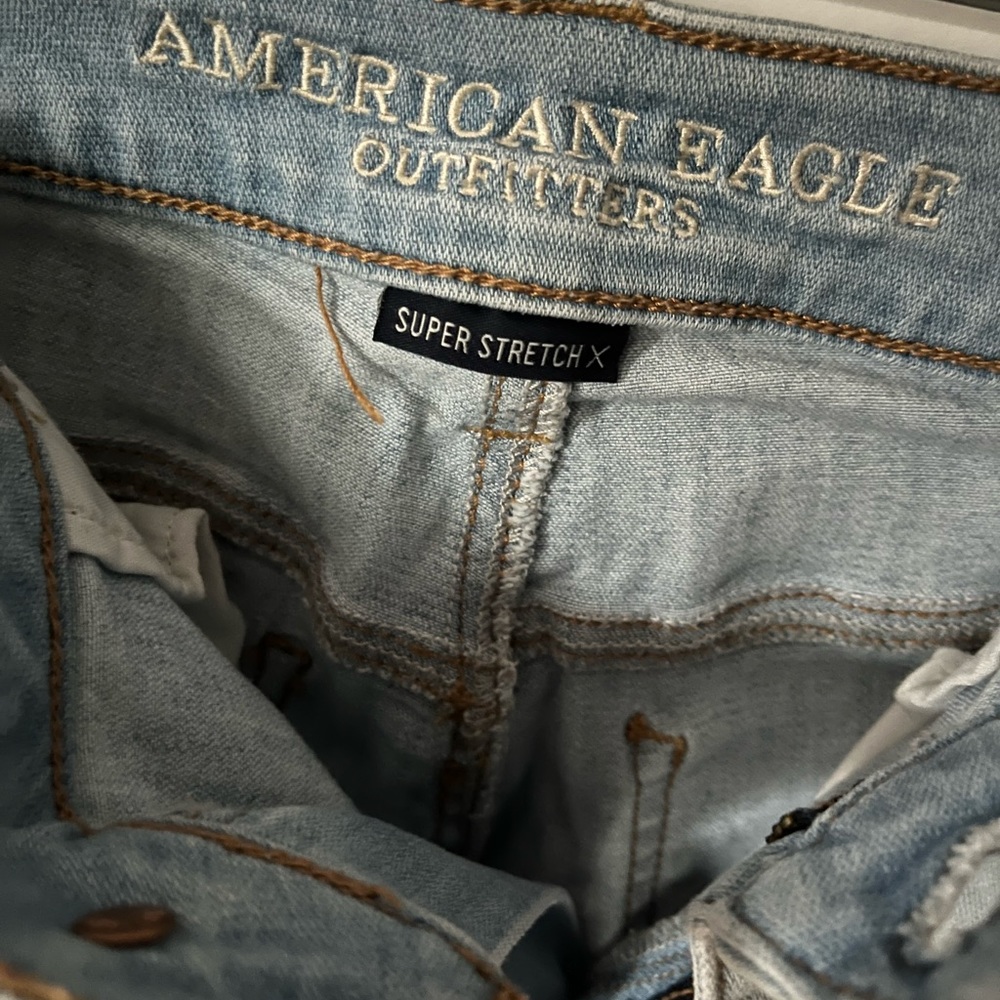 Cool Super Distressed Patchwork Two-Tone Skinny J… - image 7